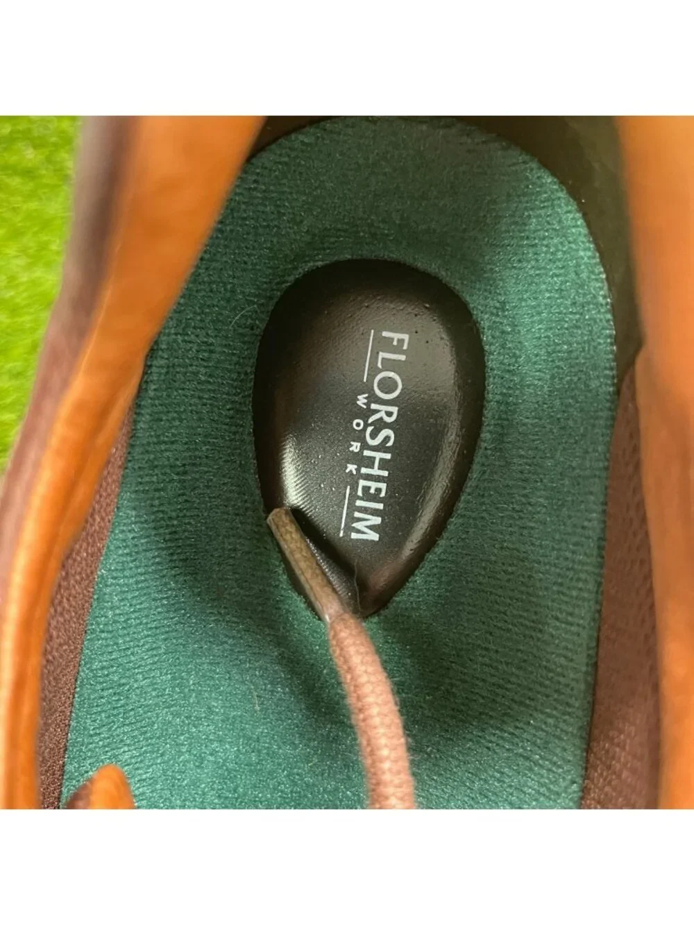 Florsheim Compadre Mens Size 11 Brown Composite Toe Safety Work Oxford Shoes